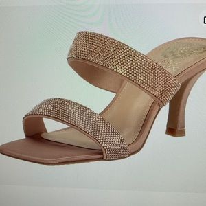 Vince Camuto Rosegold slip-on heels 6.5